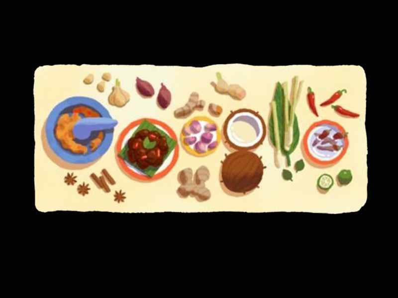 Google Doodle rendang